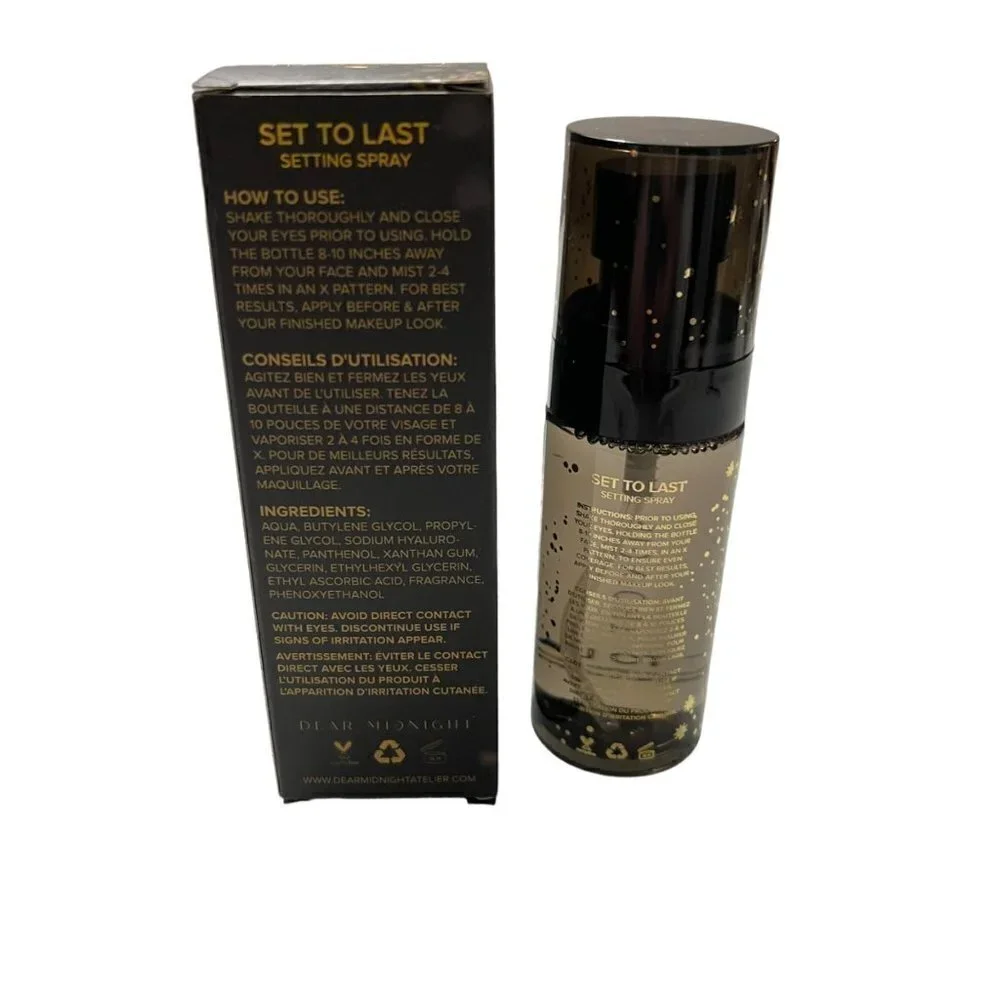 Dear Midnight BNIB Lightweight Alcohol-Free Set To Last Setting Spray